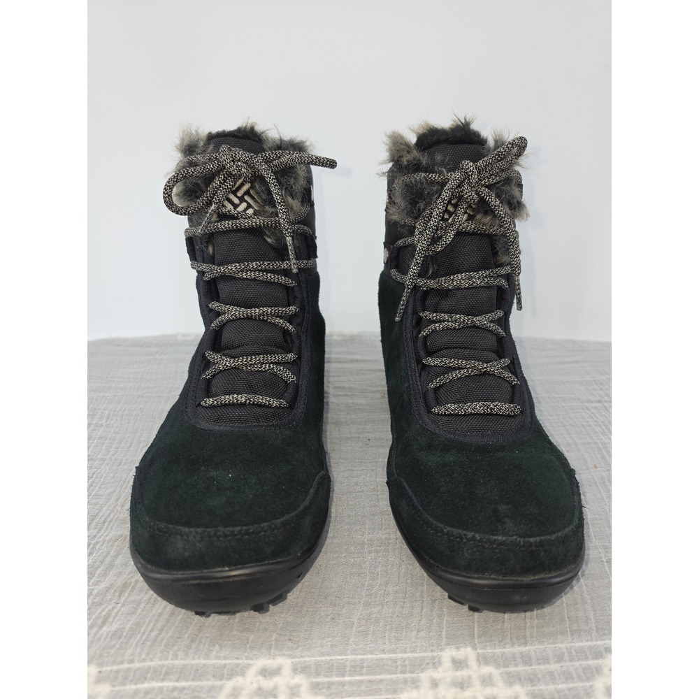 Columbia Minx Mid III Waterproof Winter Boots Black BL6545-010 Womens 9.5